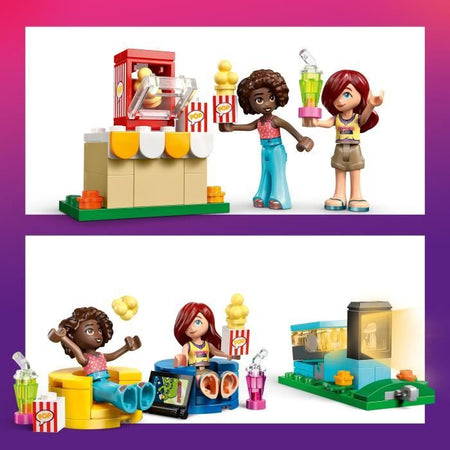 LEGO Friends 42642 Serata al cinema con le amiche - Set di costruzioni per bambine dai 6 anni in su