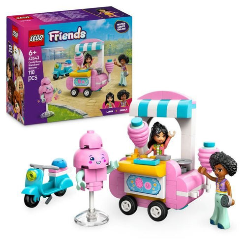 LEGO Friends 42643 Stand e scooter per zucchero filato - Giocattolo per ragazze dai 6 anni in su