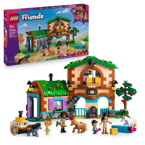 LEGO Friends 42654 Ranch e Scuderie dei Pony - Set di costruzioni per bambine dai 7 anni