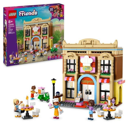 LEGO Friends 42655 Ristorante e Scuola di Cucina - Set da costruzione per ragazze