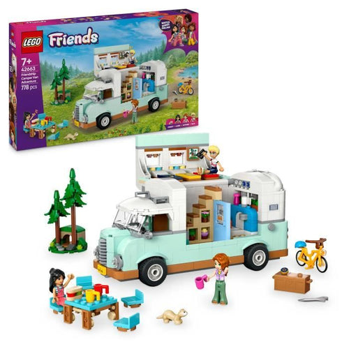 LEGO Friends 42663 Camper dell'Amicizia - Giocattolo costruibile per ragazze dai 7 anni in su