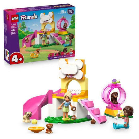 LEGO Friends 42665 Parco giochi per cuccioli - Set di gioco creativo per bambine di 4 anni - Scivolo