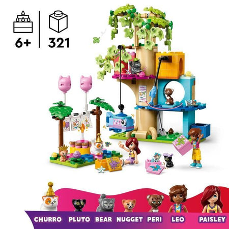LEGO Friends 42666 Festa di compleanno e albero per gatti - Gioco per bambine dai 6 anni in su