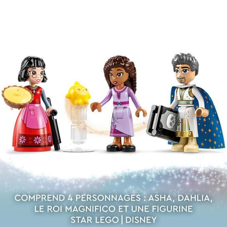 LEGO Disney Wish 43224 Il castello di Re Magnifico, giocattolo del film Wish con Asha, Dahlia e la minifigure di Re Magnifico
