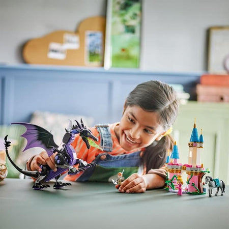 LEGO  Disney Princess 43240 Malefica nei panni di un drago, giocattolo per gli appassionati del cartone animato