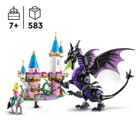LEGO  Disney Princess 43240 Malefica nei panni di un drago, giocattolo per gli appassionati del cartone animato