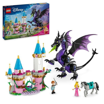 LEGO  Disney Princess 43240 Malefica nei panni di un drago, giocattolo per gli appassionati del cartone animato