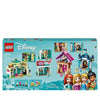 LEGO 43246 Disney Princess Disney Princess Avventure al mercato, Giocattolo con 4 Mini Bambole: Ariel, Cenerentola