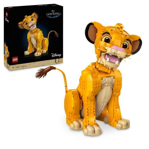 LEGO Disney Classic 43247 Simba, il giovane re leone, figura animale da collezione