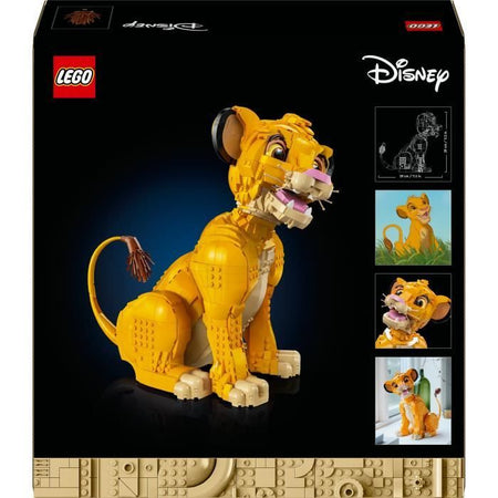 LEGO Disney Classic 43247 Simba, il giovane re leone, figura animale da collezione