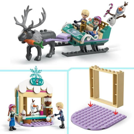 LEGO  Disney Frozen 43256 L'avventura sulla slitta di Anna - Gioco di ruolo