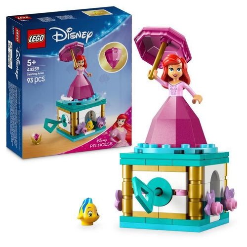 LEGO  Disney Princess 43259 Spinning Ariel - Gioco di costruzione per ragazze dai 5 anni in su