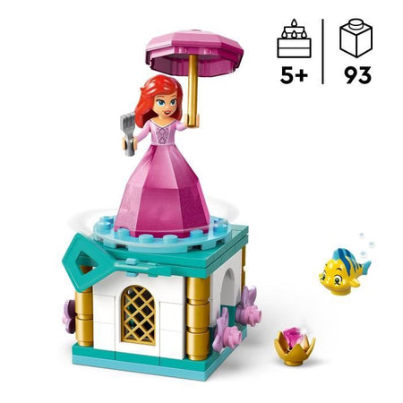 LEGO  Disney Princess 43259 Spinning Ariel - Gioco di costruzione per ragazze dai 5 anni in su