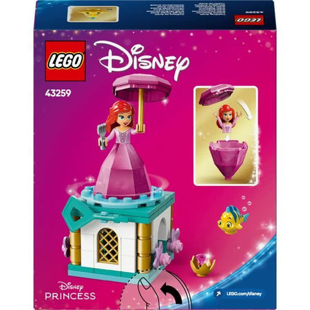 LEGO  Disney Princess 43259 Spinning Ariel - Gioco di costruzione per ragazze dai 5 anni in su