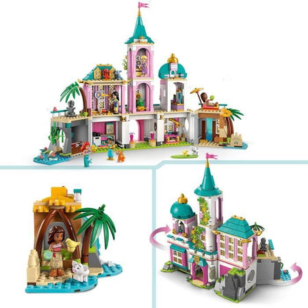 LEGO  Disney 43267 Castello della Principessa e Animali Reali - Gioco per bambine dai 6 anni in su