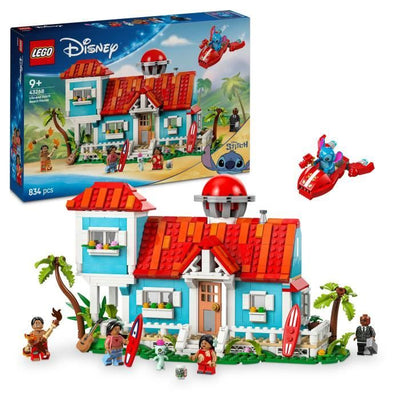 GIOCHI  Disney Lilo & Stitch Beach House Building Set per bambini e fan 43268