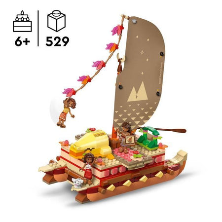 LEGO  Disney 43270 La barca avventurosa di Oceania - Gioco di costruzione e regalo per il 6 compleanno