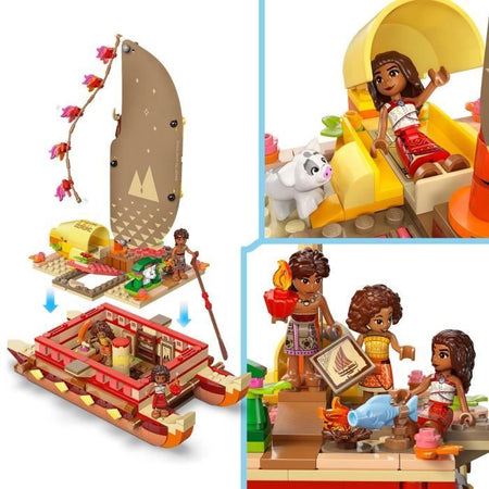 LEGO  Disney 43270 La barca avventurosa di Oceania - Gioco di costruzione e regalo per il 6 compleanno