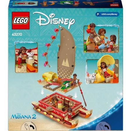 LEGO  Disney 43270 La barca avventurosa di Oceania - Gioco di costruzione e regalo per il 6 compleanno