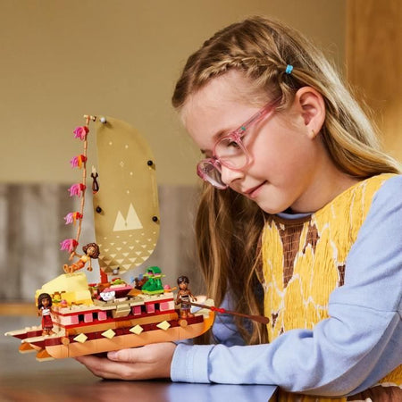 LEGO  Disney 43270 La barca avventurosa di Oceania - Gioco di costruzione e regalo per il 6 compleanno