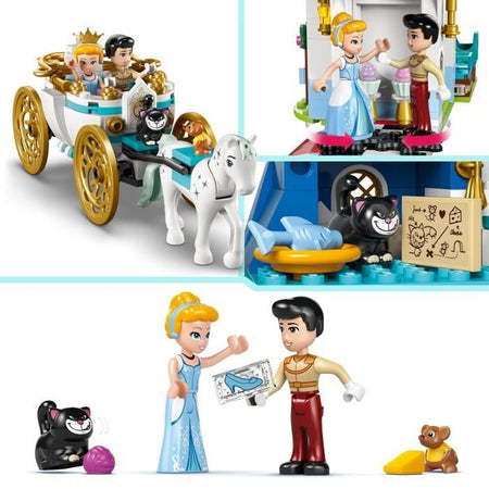 LEGO  Disney Princess 43275 Il castello di Cenerentola e la carrozza - Gioco di ruolo 6 anni