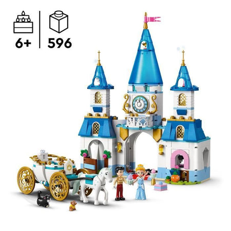 LEGO  Disney Princess 43275 Il castello di Cenerentola e la carrozza - Gioco di ruolo 6 anni