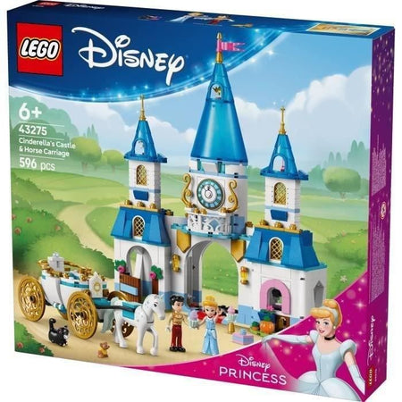 LEGO  Disney Princess 43275 Il castello di Cenerentola e la carrozza - Gioco di ruolo 6 anni