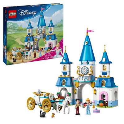 LEGO  Disney Princess 43275 Il castello di Cenerentola e la carrozza - Gioco di ruolo 6 anni