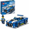 LEGO 60312 Auto della Polizia di Città, Giocattolo per Bambini dai 5 Anni in su con Minifigure dell'Ufficiale, Idea Regalo, Serie Avventure