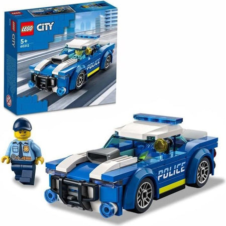 LEGO 60312 Auto della Polizia di Città, Giocattolo per Bambini dai 5 Anni in su con Minifigure dell'Ufficiale, Idea Regalo, Serie Avventure