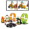 LEGO 60339 City Stuntz Arena per acrobazie con doppio circuito, Monster Truck con rampa e minifigure di acrobazie, dai 7 anni in su