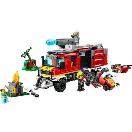 LEGO CITY 60374 Il camion di intervento dei pompieri, giocattolo con droni moderni e figurine