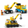 Lego City 60391 camion del sito e la gru ha una palla da demolizione, giocattolo per macchine da costruzione