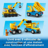 Lego City 60391 camion del sito e la gru ha una palla da demolizione, giocattolo per macchine da costruzione