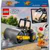 LEGO City 60401 Rullo stradale da cantiere, modello di camion giocattolo con minifigure di operai