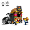 LEGO City Burgers Food Truck, furgone giocattolo, 60404, gioco di fantasia con furgone e minifigure