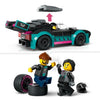 LEGO City 60406 Auto da corsa e camion da trasporto, giocattolo con veicolo, minifigure del pilota