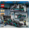 LEGO City 60406 Auto da corsa e camion da trasporto, giocattolo con veicolo, minifigure del pilota