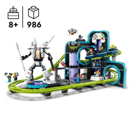 LEGO City 60421 Parco divertimenti Robot World - Giochi da luna park per bambini dagli 8 anni