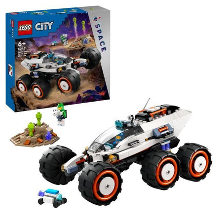 LEGO City 60431 Rover per l'esplorazione spaziale e vita extraterrestre, giocattolo con 2 minifigure, personaggi robot
