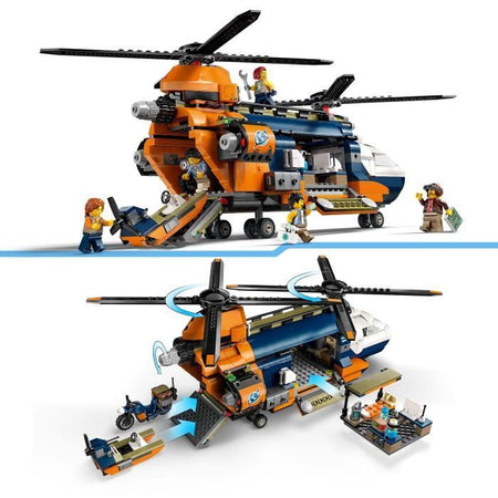 LEGO City 60437 L'elicottero dell'esploratore della giungla al campo base, dagli 8 anni