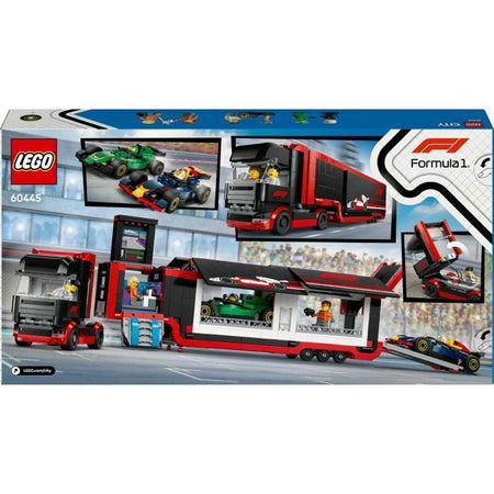 LEGO City 60445 Camion F1 con Auto F1 RB20 e AMR24 - Gioco per bambini di 8 anni