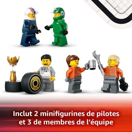 LEGO City 60445 Camion F1 con Auto F1 RB20 e AMR24 - Gioco per bambini di 8 anni