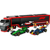 LEGO City 60445 Camion F1 con Auto F1 RB20 e AMR24 - Gioco per bambini di 8 anni
