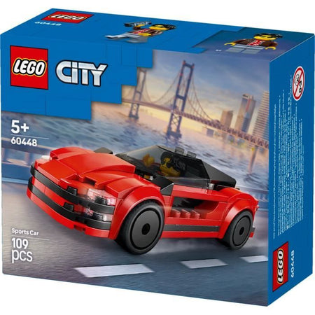 LEGO City 60448 Auto sportiva rossa - Giocattolo costruibile per bambini di 5 anni
