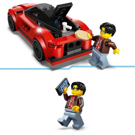 LEGO City 60448 Auto sportiva rossa - Giocattolo costruibile per bambini di 5 anni