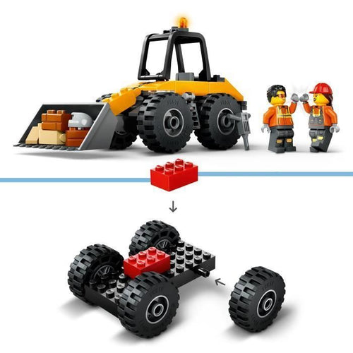 LEGO City 60450 La pala da costruzione gialla - Gioco di costruzione per bambini dai 4 anni