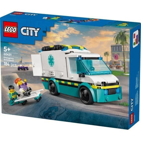 LEGO City 60451 Ambulanza di soccorso  Giocattolo costruibile per bambino di 5 anni