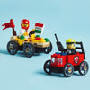 Pacchetto auto da corsa LEGO City 60458: camion delle pizze contro camion dei pompieri