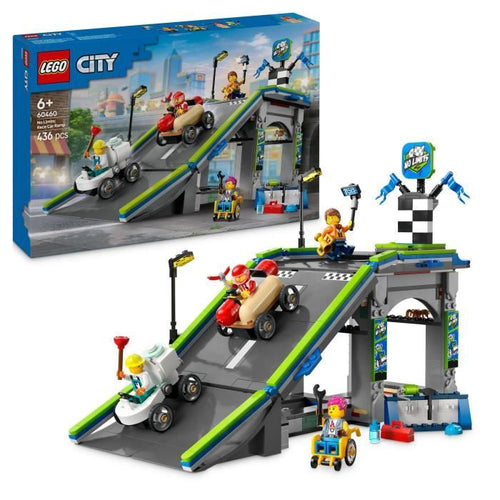 LEGO City 60460 Zero Limits: Rampa per auto da corsa - Gioco di costruzione per bambini dai 6 anni in su